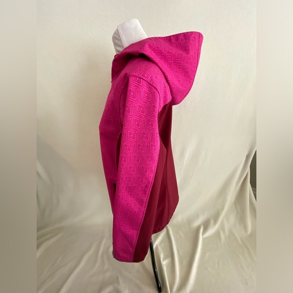 Free Tech Hooded Jacket Women's Large (12-14) Full Zip Two-Tone Activewear EUC - Picture 2 of 10